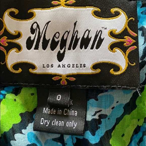 Meghan LA 100% Silk Flowy Tunic Top Rare Size 0 - Picture 4 of 5